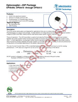 OPIA817DTUE datasheet  